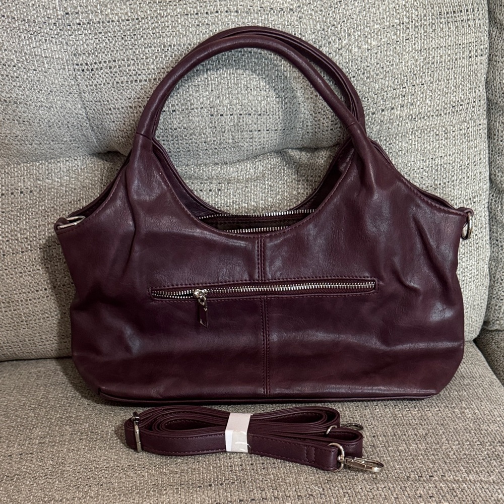 Amazon Dark Burgundy Shoulder Bag